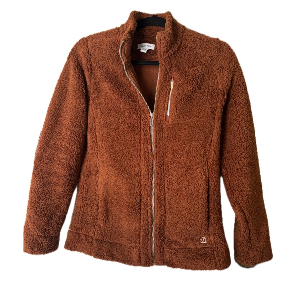 Calvin Klein Brown Sherpa Jacket